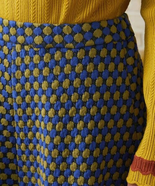 Jocomomola / ホコモモラ ミニ・ひざ丈スカート | Charco ドットジャカードフレアスカート | 詳細3