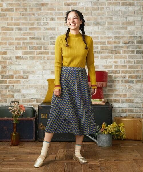 Jocomomola / ホコモモラ ミニ・ひざ丈スカート | Charco ドットジャカードフレアスカート | 詳細7