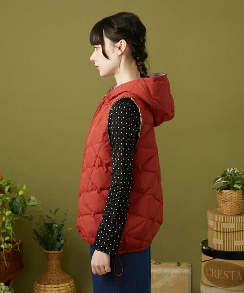 Jocomomola / ホコモモラ ダウンジャケット・ベスト | 【2WAY】リバーシブルアニマルプリントダウンベスト | 詳細1