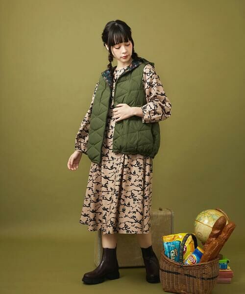 Jocomomola / ホコモモラ ダウンジャケット・ベスト | 【2WAY】リバーシブルアニマルプリントダウンベスト | 詳細20