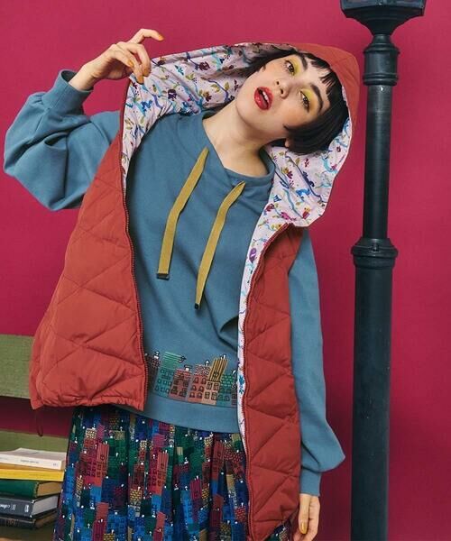 Jocomomola / ホコモモラ ダウンジャケット・ベスト | 【2WAY】リバーシブルアニマルプリントダウンベスト | 詳細28