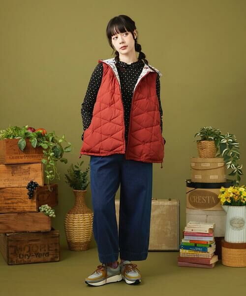 Jocomomola / ホコモモラ ダウンジャケット・ベスト | 【2WAY】リバーシブルアニマルプリントダウンベスト | 詳細9