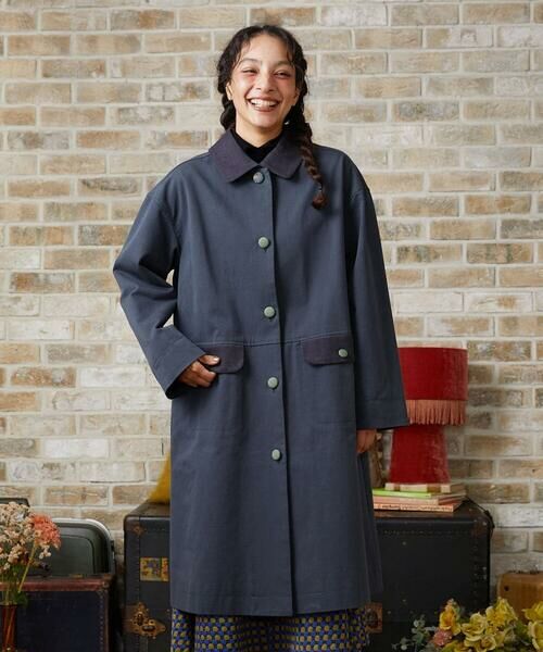 Jocomomola / ホコモモラ ステンカラーコート | コットンツイルステンカラーコート | 詳細1