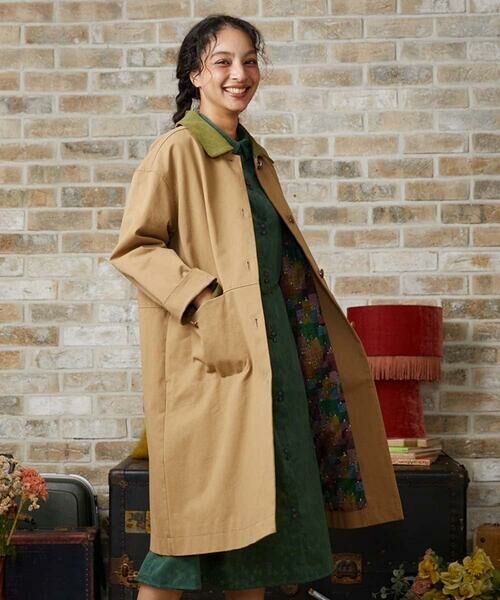 Jocomomola / ホコモモラ ステンカラーコート | コットンツイルステンカラーコート | 詳細11