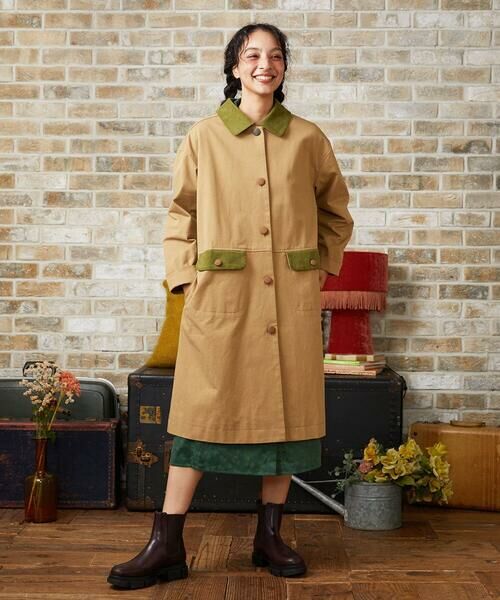 Jocomomola / ホコモモラ ステンカラーコート | コットンツイルステンカラーコート | 詳細16