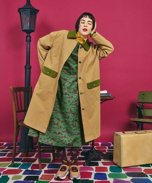 Jocomomola / ホコモモラ ステンカラーコート | コットンツイルステンカラーコート | 詳細18