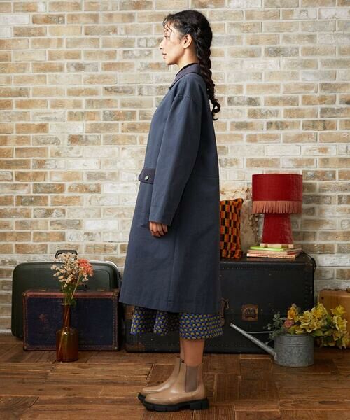 Jocomomola / ホコモモラ ステンカラーコート | コットンツイルステンカラーコート | 詳細2