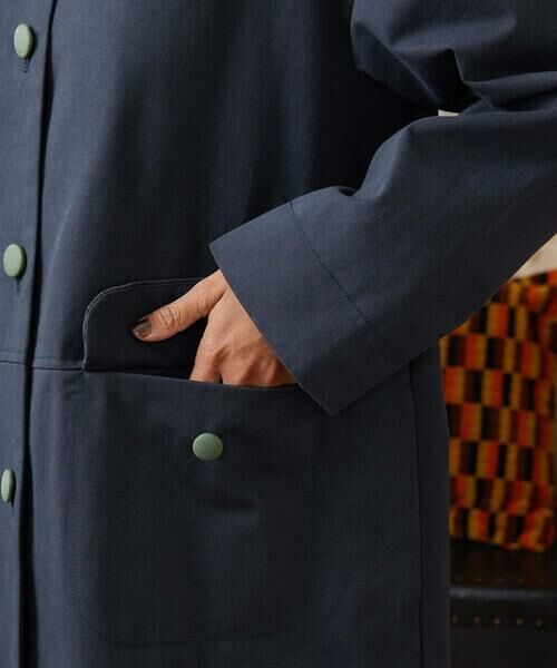 Jocomomola / ホコモモラ ステンカラーコート | コットンツイルステンカラーコート | 詳細7