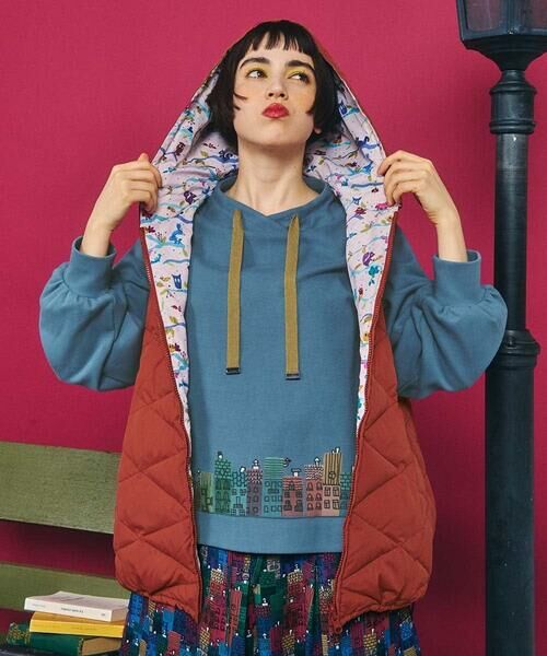 Jocomomola / ホコモモラ スウェット | Paisaje de la ciudad ハウスプリントカットソー | 詳細12