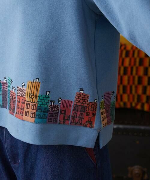 Jocomomola / ホコモモラ スウェット | Paisaje de la ciudad ハウスプリントカットソー | 詳細6