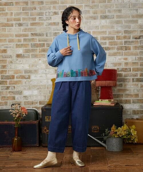 Jocomomola / ホコモモラ スウェット | Paisaje de la ciudad ハウスプリントカットソー | 詳細8