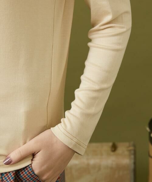 Jocomomola / ホコモモラ カットソー | レーヨンベアフライス レース切り替えカットソー | 詳細5