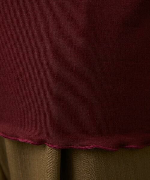 Jocomomola / ホコモモラ カットソー | レーヨンベアフライス フラワーモチーフハイネックカットソー | 詳細10