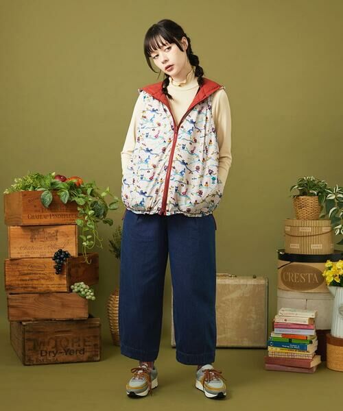 Jocomomola / ホコモモラ カットソー | レーヨンベアフライス フラワーモチーフハイネックカットソー | 詳細16