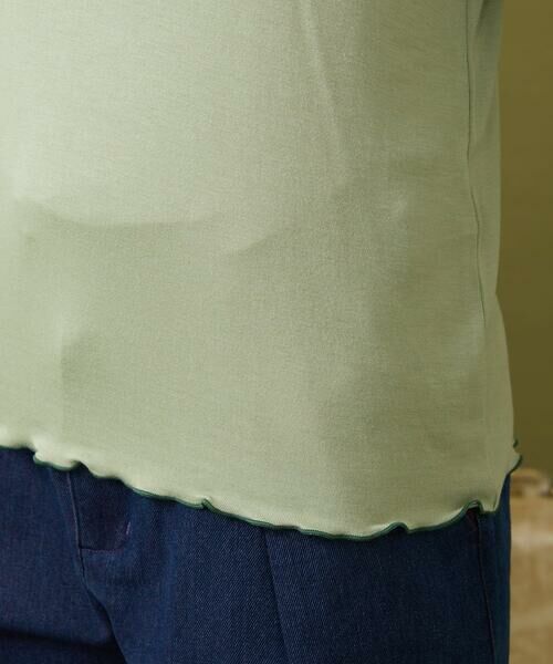 Jocomomola / ホコモモラ カットソー | レーヨンベアフライス フラワーモチーフハイネックカットソー | 詳細6