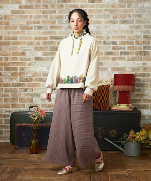 Jocomomola / ホコモモラ カットソー | レーヨンベアフライス フラワーモチーフハイネックカットソー | 詳細8