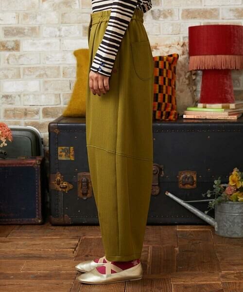 Jocomomola / ホコモモラ その他パンツ | ウールライクヘリンボーンパンツ | 詳細1