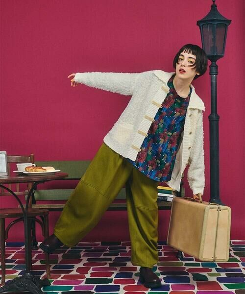 Jocomomola / ホコモモラ その他パンツ | ウールライクヘリンボーンパンツ | 詳細19