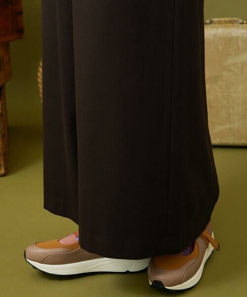 Jocomomola / ホコモモラ その他パンツ | T/Rドビー フラワー刺繍ワイドパンツ | 詳細6