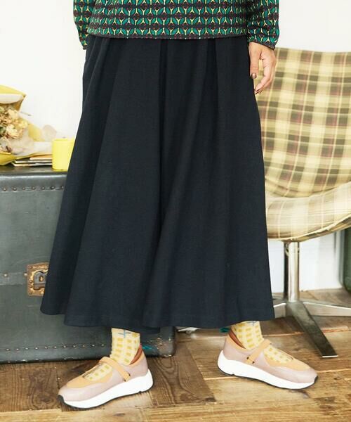 Jocomomola/ホコモモラ 圧縮W天竺ワイドパンツ ブラック M