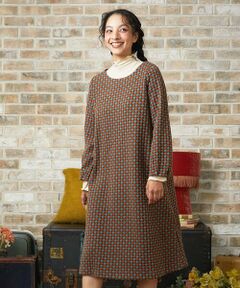 Jocomomola / ホコモモラ ロング・マキシ丈ワンピース | Charco ドットジャカードワンピース