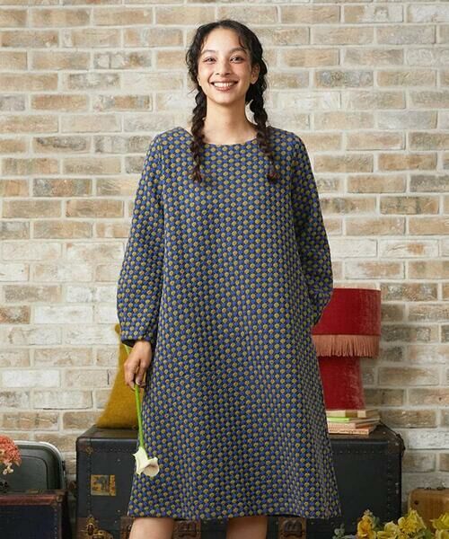 Jocomomola / ホコモモラ ロング・マキシ丈ワンピース | Charco ドットジャカードワンピース | 詳細10