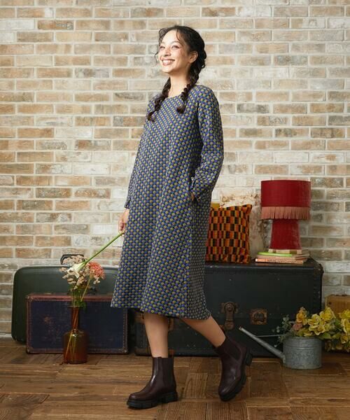 Jocomomola / ホコモモラ ロング・マキシ丈ワンピース | Charco ドットジャカードワンピース | 詳細12