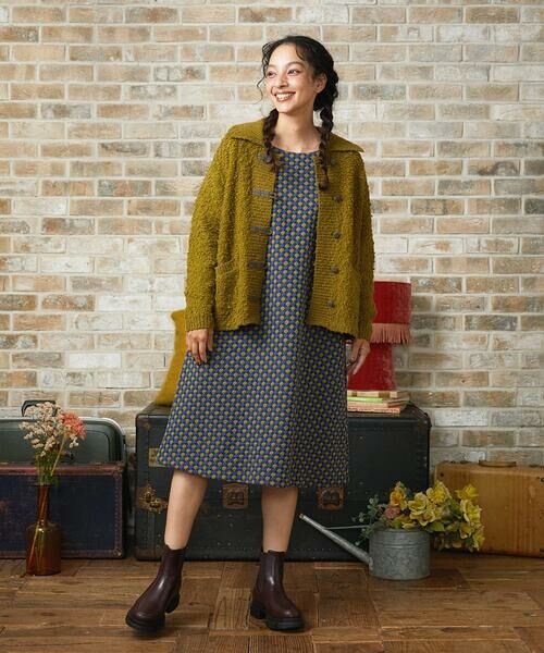 Jocomomola / ホコモモラ ロング・マキシ丈ワンピース | Charco ドットジャカードワンピース | 詳細13