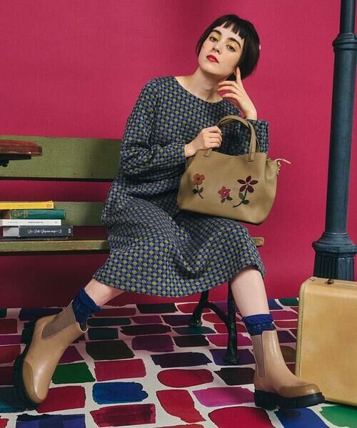 Jocomomola / ホコモモラ ロング・マキシ丈ワンピース | Charco ドットジャカードワンピース | 詳細14