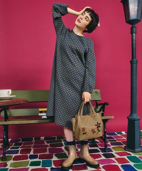 Jocomomola / ホコモモラ ロング・マキシ丈ワンピース | Charco ドットジャカードワンピース | 詳細16