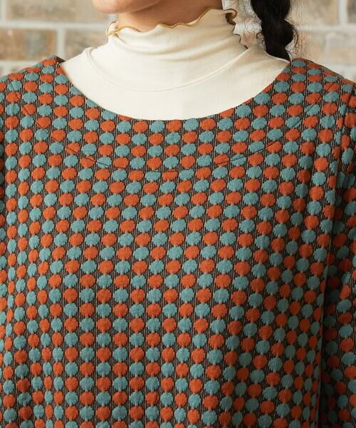 Jocomomola / ホコモモラ ロング・マキシ丈ワンピース | Charco ドットジャカードワンピース | 詳細3