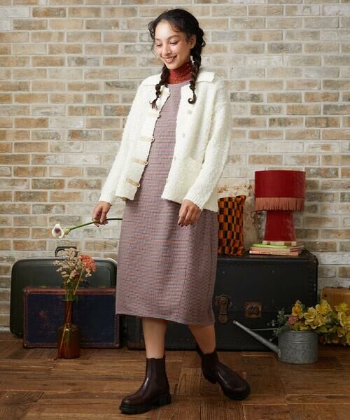 Jocomomola / ホコモモラ カーディガン・ボレロ | ウールライクループニットカーディガン | 詳細10