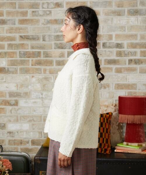 Jocomomola / ホコモモラ カーディガン・ボレロ | ウールライクループニットカーディガン | 詳細3