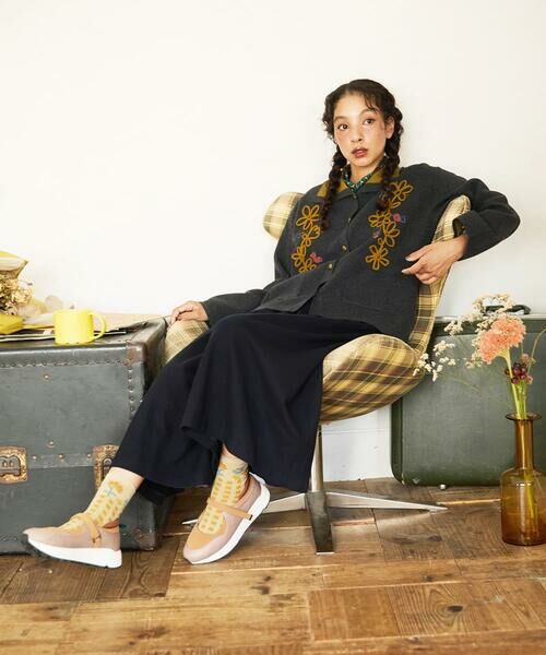 Jocomomola / ホコモモラ カーディガン・ボレロ | Palque Wフェイス フラワーモチーフニットカーディガン | 詳細19