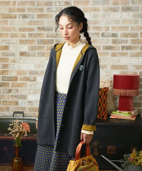 Jocomomola / ホコモモラ カーディガン・ボレロ | Palque Wフェイス ロングニットカーディガン | 詳細1