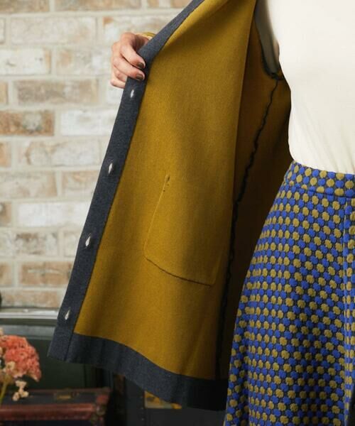 Jocomomola / ホコモモラ カーディガン・ボレロ | Palque Wフェイス ロングニットカーディガン | 詳細10