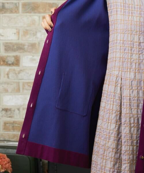 Jocomomola / ホコモモラ カーディガン・ボレロ | Palque Wフェイス ロングニットカーディガン | 詳細17