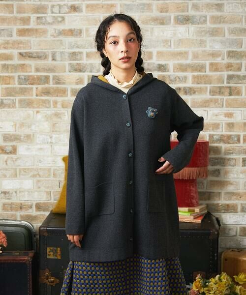 Jocomomola / ホコモモラ カーディガン・ボレロ | Palque Wフェイス ロングニットカーディガン | 詳細2