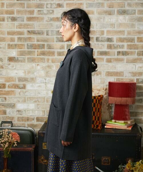 Jocomomola / ホコモモラ カーディガン・ボレロ | Palque Wフェイス ロングニットカーディガン | 詳細3