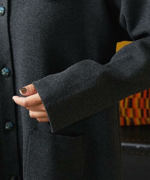 Jocomomola / ホコモモラ カーディガン・ボレロ | Palque Wフェイス ロングニットカーディガン | 詳細7