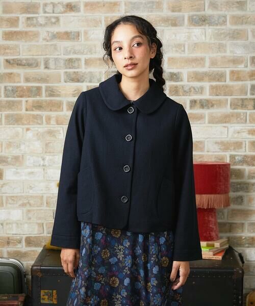 Jocomomola / ホコモモラ セットアップ | 圧縮W天竺ショートジャケット(ブラック)
