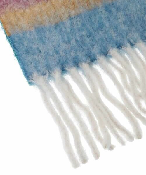 Jocomomola / ホコモモラ マフラー・ショール・スヌード・ストール | 配色ボーダーデザインウールマフラー | 詳細4