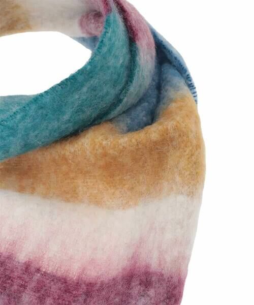 Jocomomola / ホコモモラ マフラー・ショール・スヌード・ストール | 配色ボーダーデザインウールマフラー | 詳細5