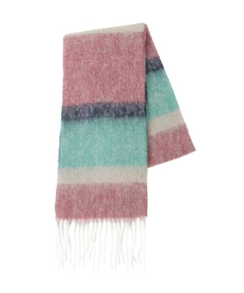 Jocomomola / ホコモモラ マフラー・ショール・スヌード・ストール | 配色ボーダーデザインウールマフラー | 詳細7