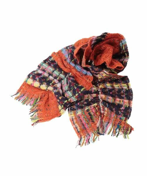 Jocomomola / ホコモモラ マフラー・ショール・スヌード・ストール | MIXヤーンシャーリングデザインマフラー | 詳細1