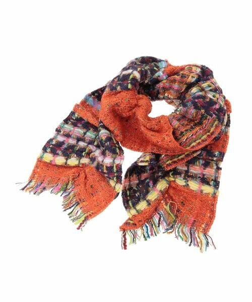 Jocomomola / ホコモモラ マフラー・ショール・スヌード・ストール | MIXヤーンシャーリングデザインマフラー | 詳細5