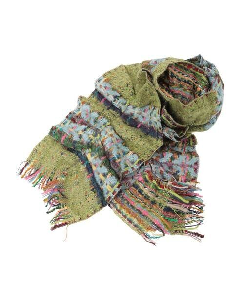 Jocomomola / ホコモモラ マフラー・ショール・スヌード・ストール | MIXヤーンシャーリングデザインマフラー | 詳細7