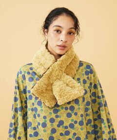 Jocomomola / ホコモモラ マフラー・ショール・スヌード・ストール | 【2WAY】リバーシブルフェイクファーティペット