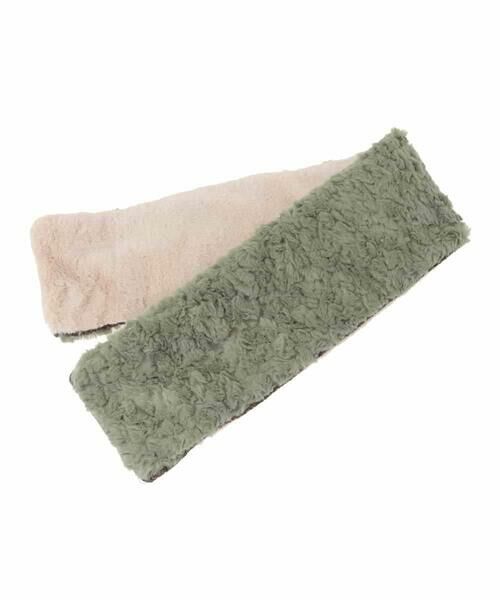 Jocomomola / ホコモモラ マフラー・ショール・スヌード・ストール | 【2WAY】リバーシブルフェイクファーティペット | 詳細5