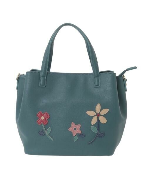 Jocomomola / ホコモモラ トートバッグ | 【2WAY】フラワーアップリケトートバッグ | 詳細15